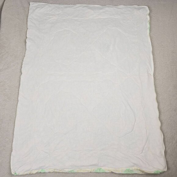 Vintage Baby Blanket Sleeping Bag Yellow Green Ducks Nursery Animal Theme Zip Up - Picture 8 of 11